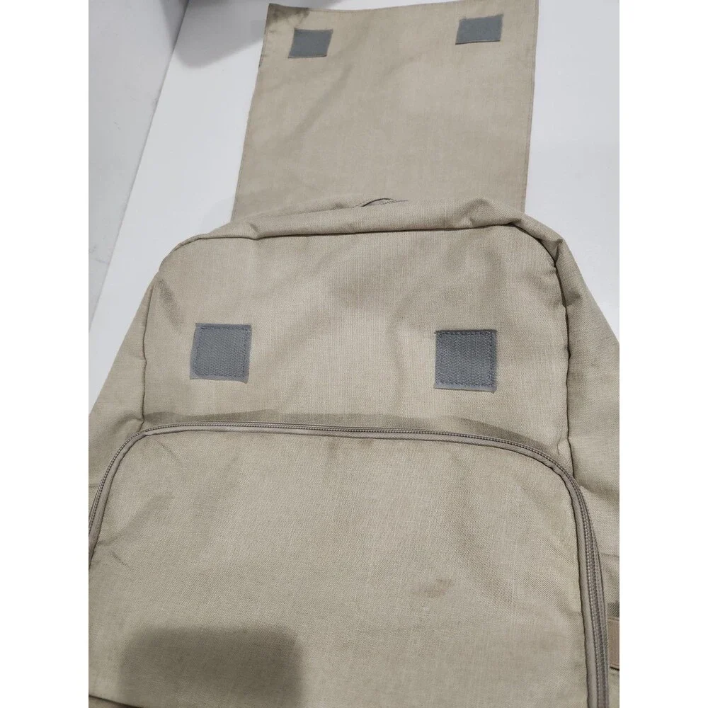 Pillani All in One Diaper Bag Backpack Gray Zipper Baby Gear Changing Pad